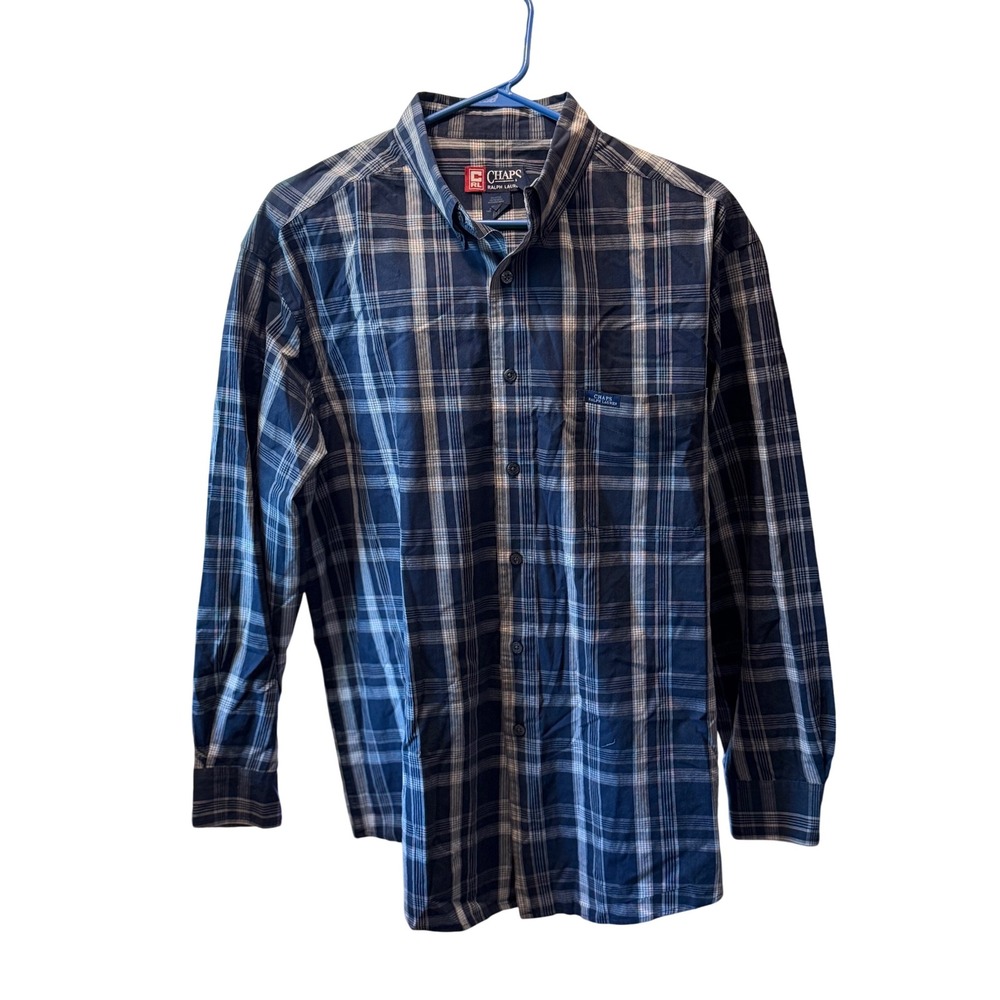 Chaps Ralph Lauren Mens XL Plaid Button‎ Down Long Sleeve Shirt
